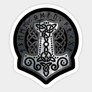 Mjolnir  - the hammer of Thor Sticker